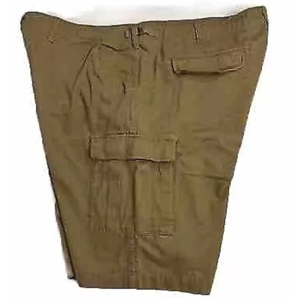 Mens‎ Cabelas Duck Cotton Cargo Shorts Sz 48 9.5" Ins Side Buckles Hunting Fish